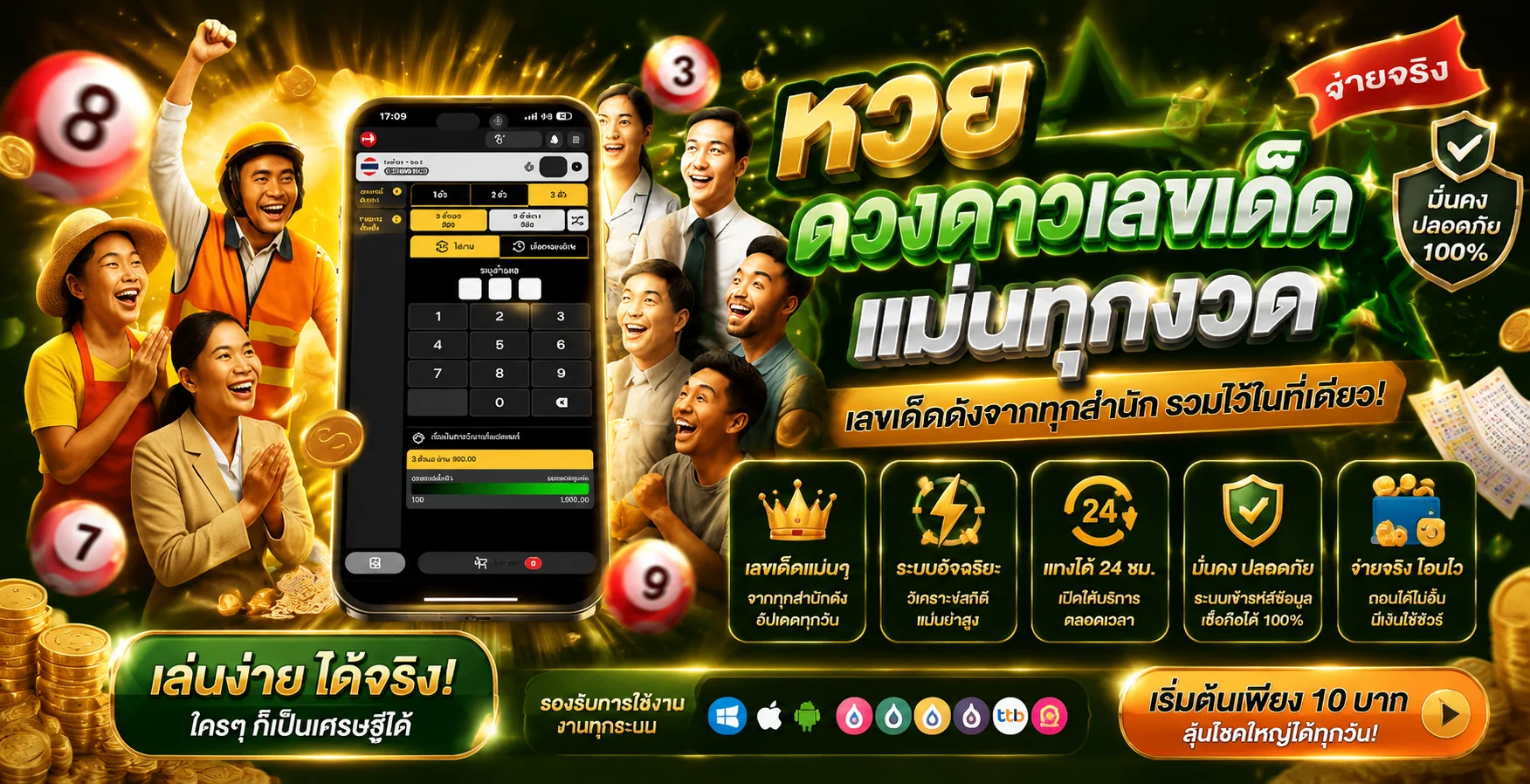 หวยออนไลน์ VODKAFUN9 จ่ายจริง ครบทุกหวยดัง